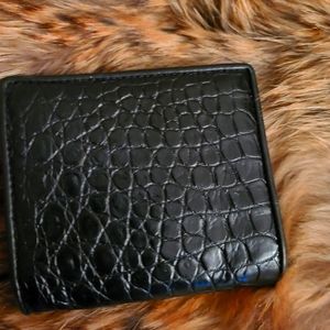 Alligator leather wallet